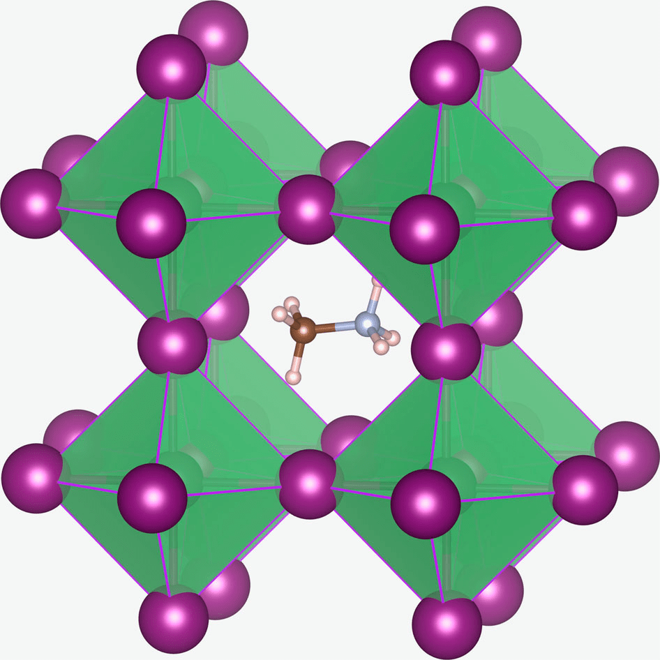 Crystal structure of a perovskite